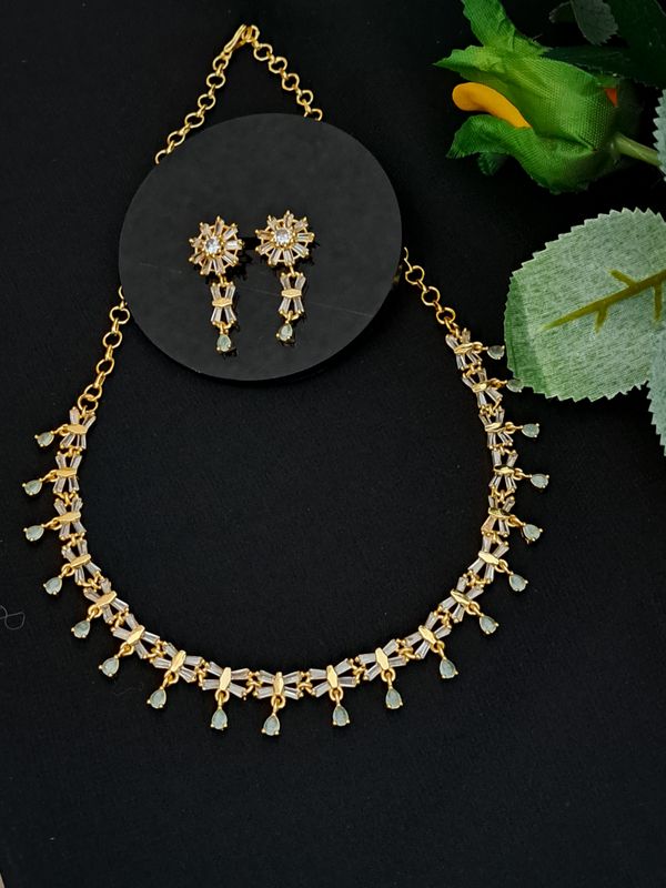 grey designer necklace for girls...